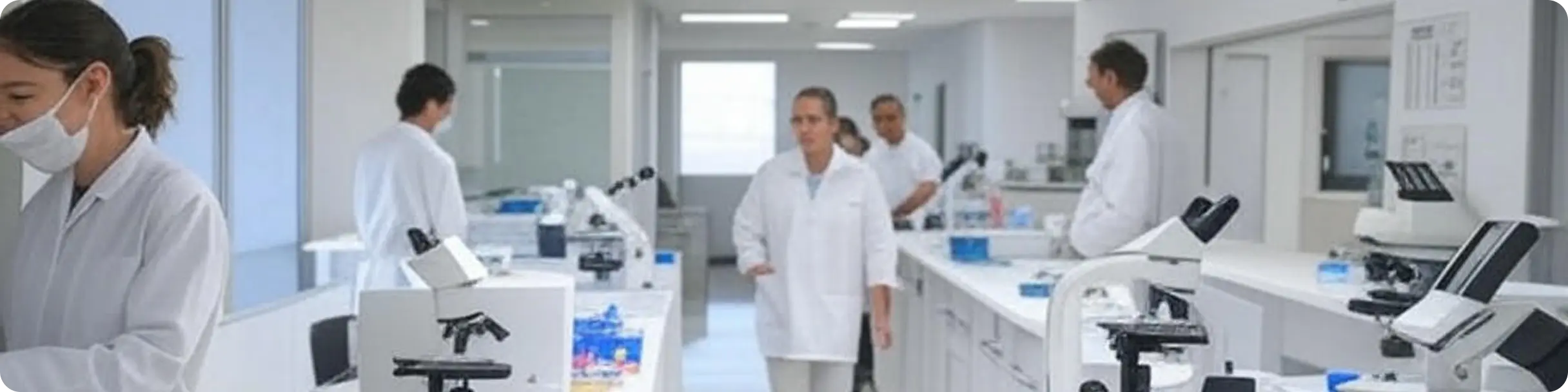 Laboratory Scene with scientists