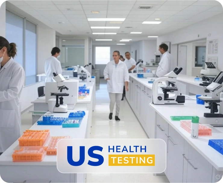 Laboratory Scene with scientists