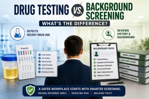 drug testing vs Background Screening